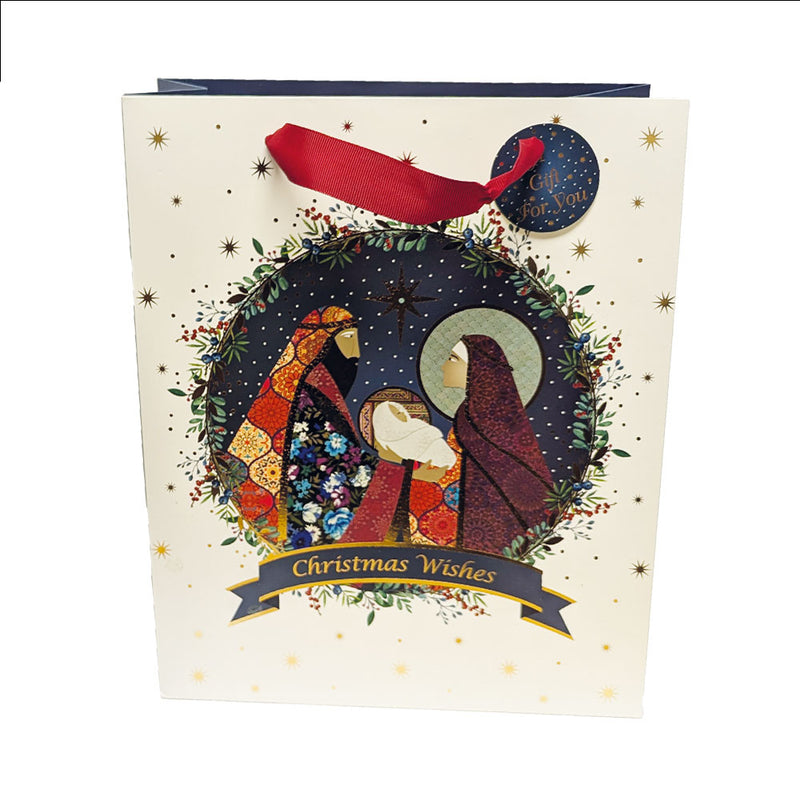 Christmas Gift Bag - White