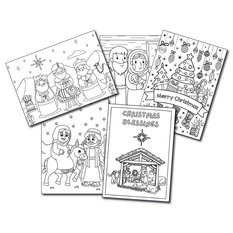 Childrens Colouring Cards