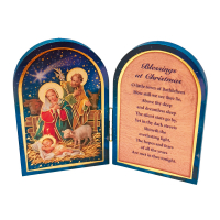 Folding Nativity Wooden Plaque