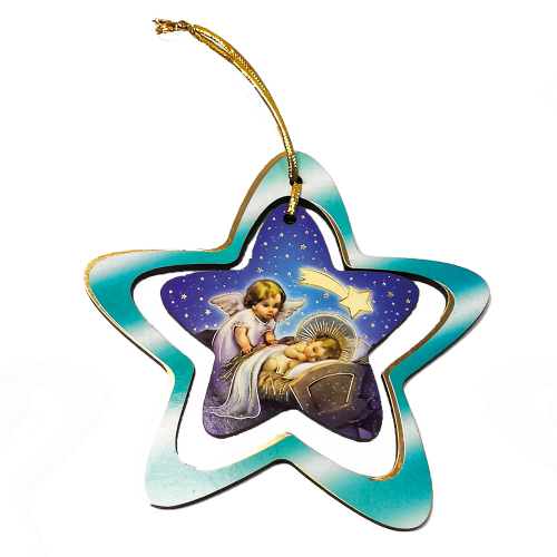 Wooden Star Ornament (3)