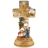 Resin Children's Nativity Cross