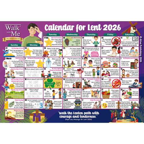 Walk With Me Lent 2026 - Calendars