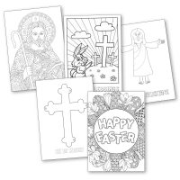 Easter Colouring Cards 2022