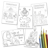 Christmas Colouring Cards 2022